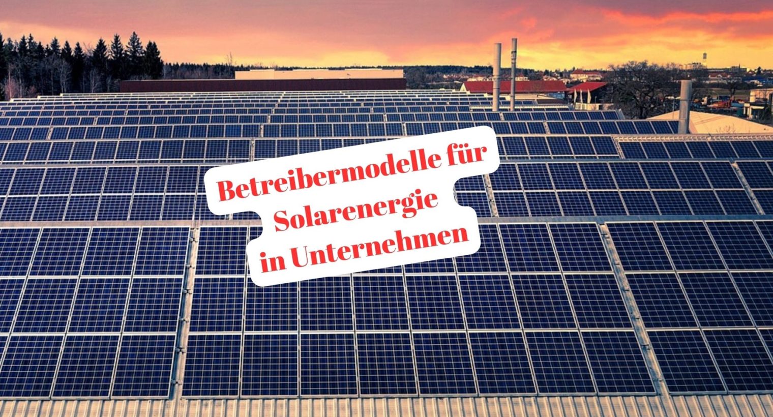 Betreibermodelle für Solarenergie in Unternehmen
