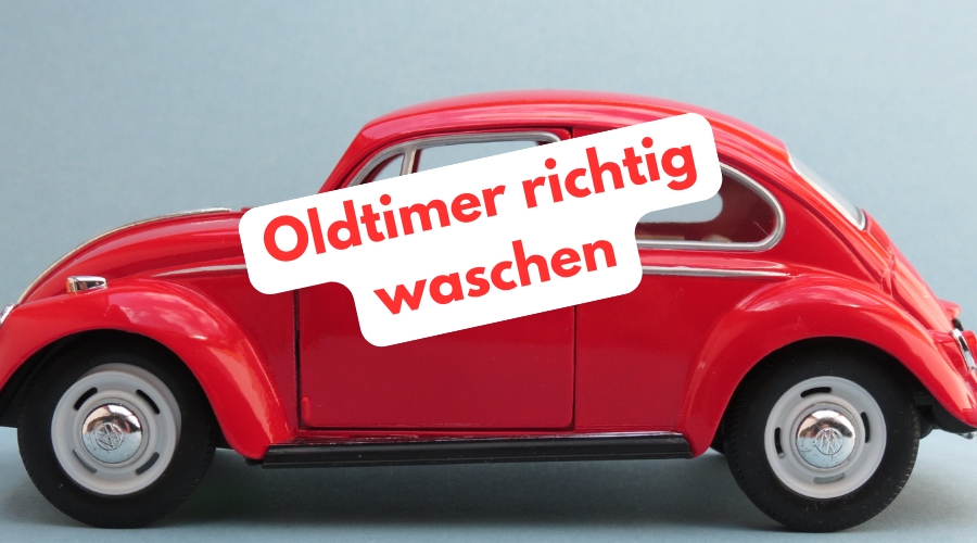 Roter VW Käfer Oldtimer – Symbol für klassische Fahrzeugpflege