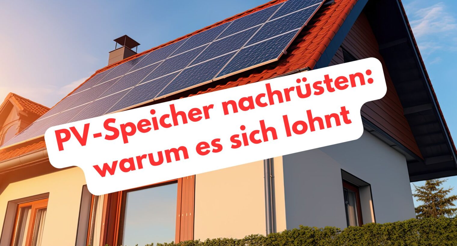 PV. Speicher nachrüsten lohnt sich jetzt mehr denn je!
