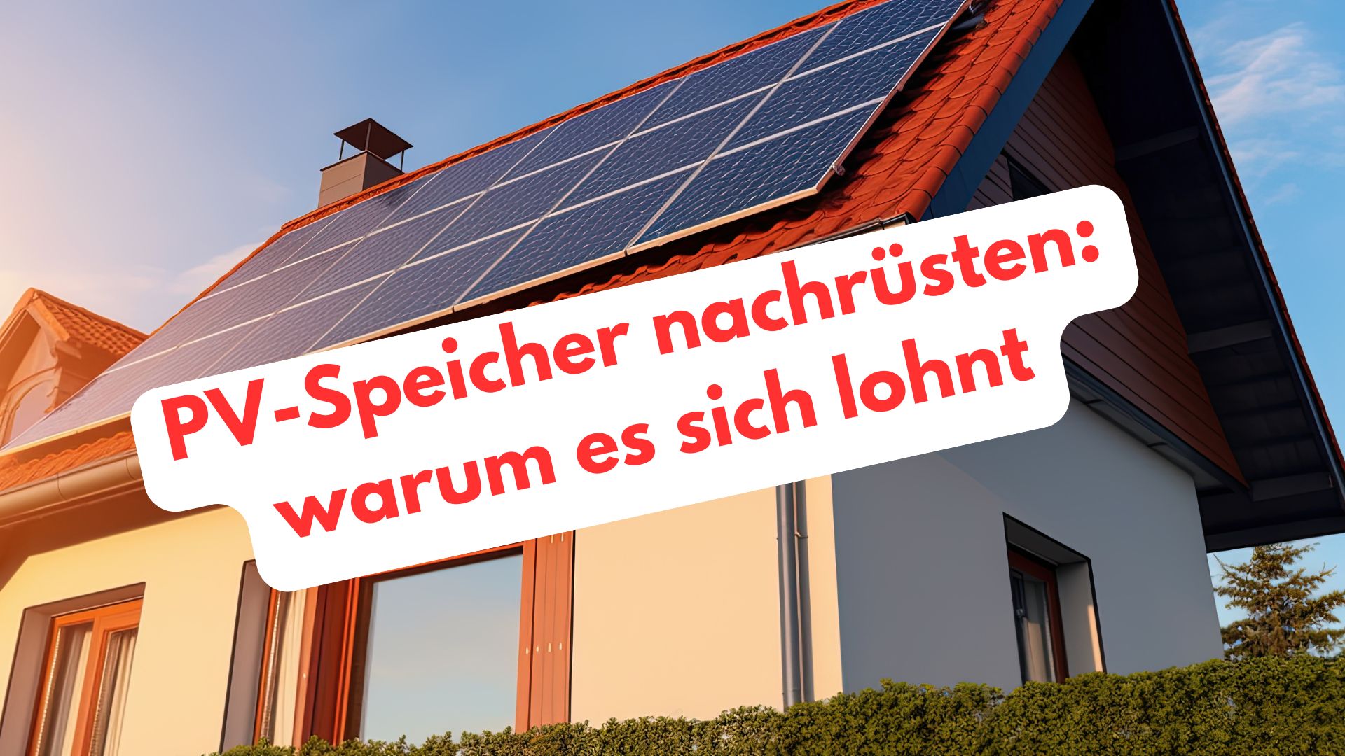 PV. Speicher nachrüsten lohnt sich jetzt mehr denn je!